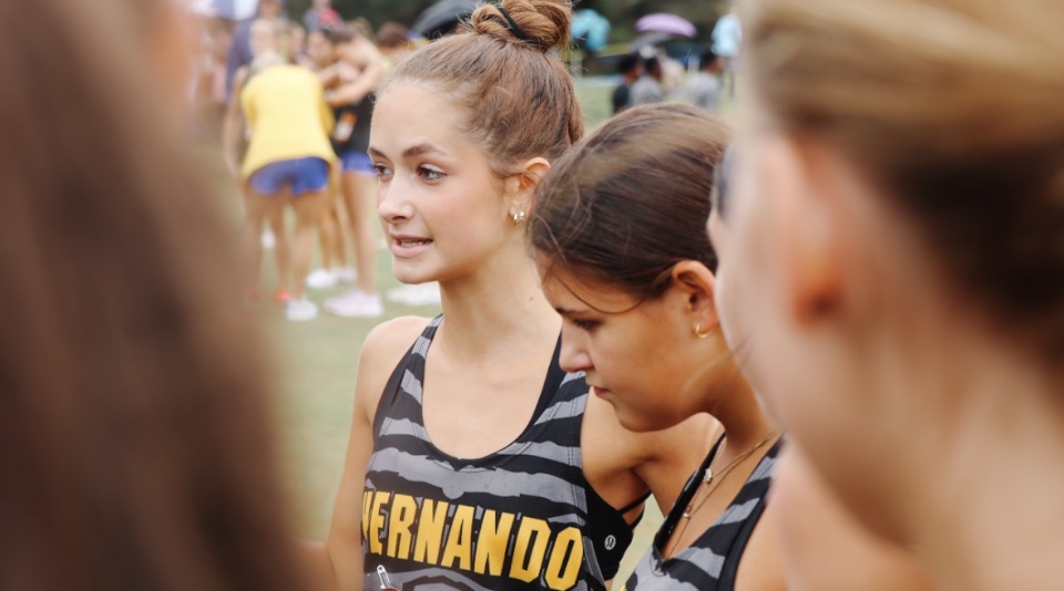Senior Captain, Natalie Burge sharing her thoughts before a tough race in Tupelo.