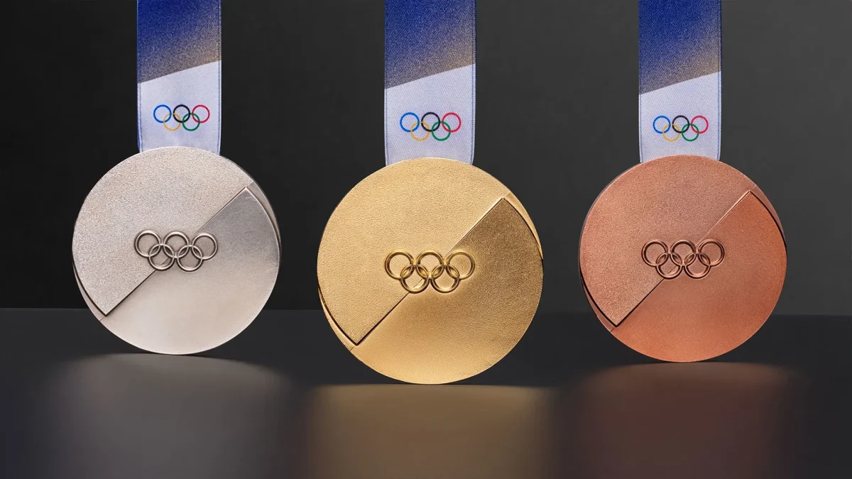 Gold, silver, and bronze